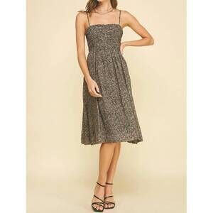 NEW PINCH print midi dress in leopard